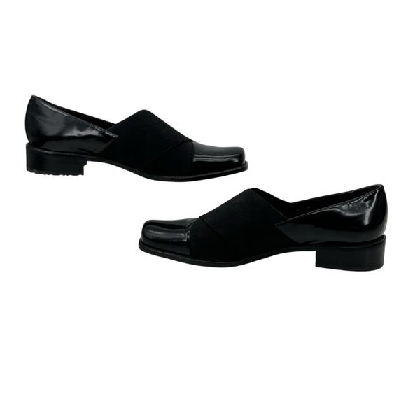 Stuart Weitzman The Band Loafer Elastic SZ 9 Women's Black Patent Career Office - Picture 4 of 11